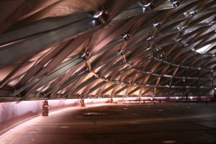 view inside aluminium dome roof
